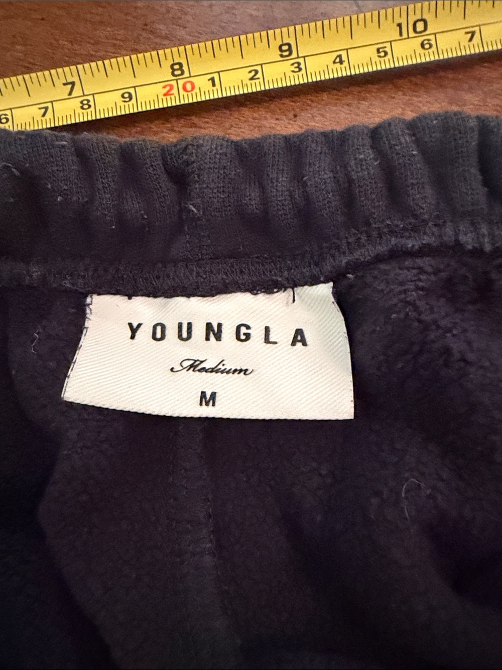 YoungLA Black Sweatpants with Cream Graphic Print - Picture 7 of 10